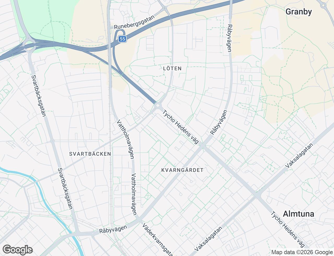 Karta över Kantorsgatan 64 i 24 Uppsala