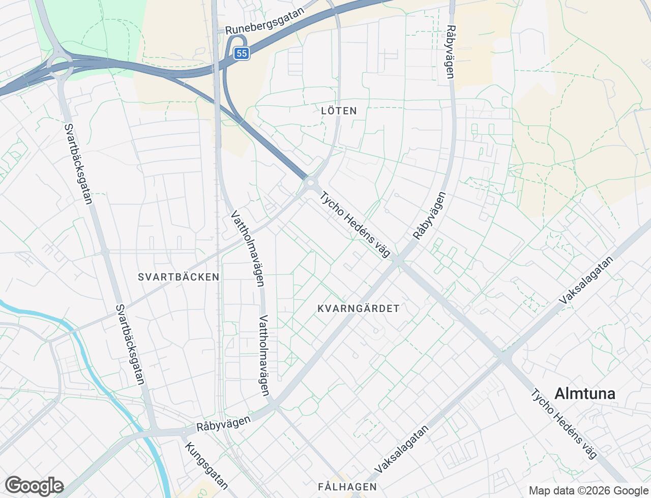Karta över Kantorsgatan 70 i 24 Uppsala