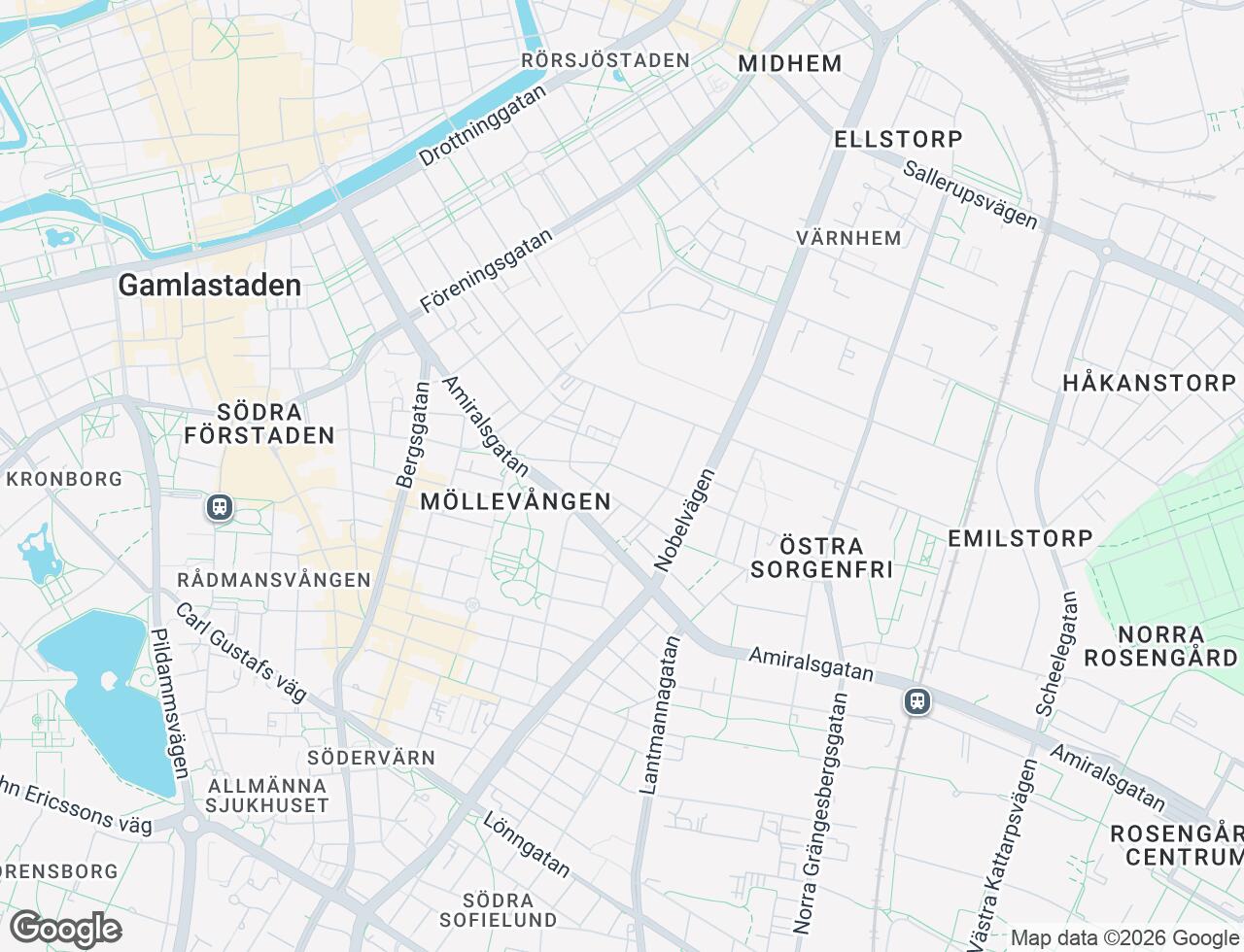 Karta över Spånehusvägen 53 i 39 Malmö