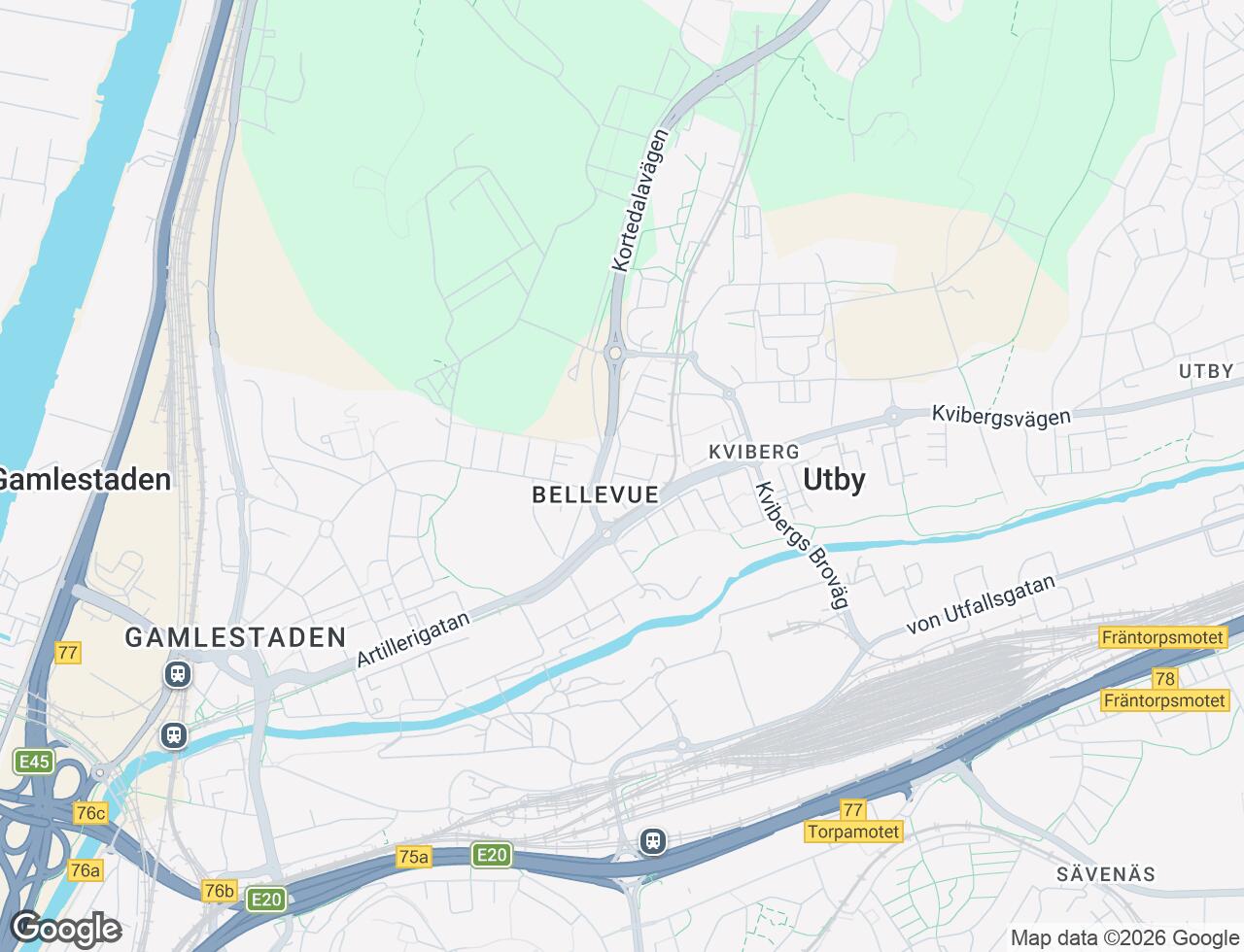 Karta över Styckjunkaregatan 1A i 23 Göteborg