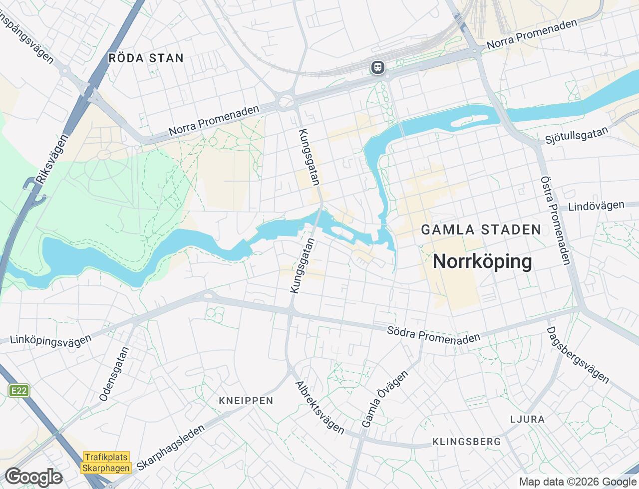 Karta över Kvarngatan 49 i 40 Norrköping
