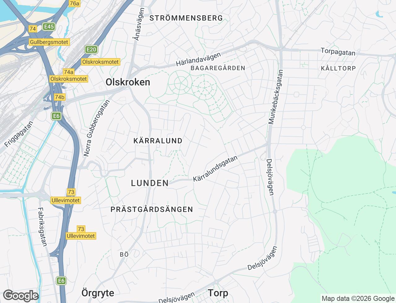 Karta över Ulfsparregatan 14 i 57 Göteborg