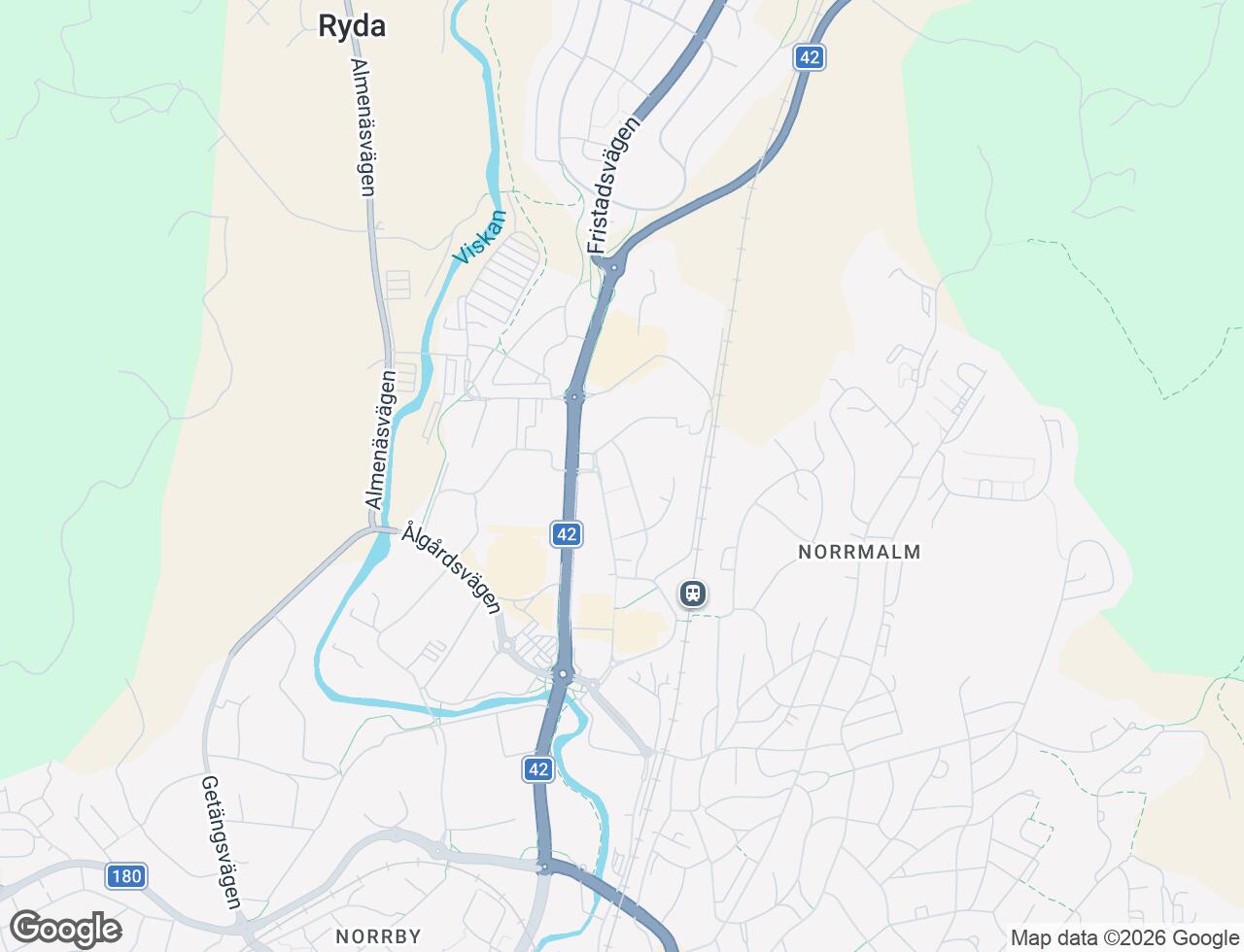 Karta över Alidebergsgatan 19 i 31 Borås