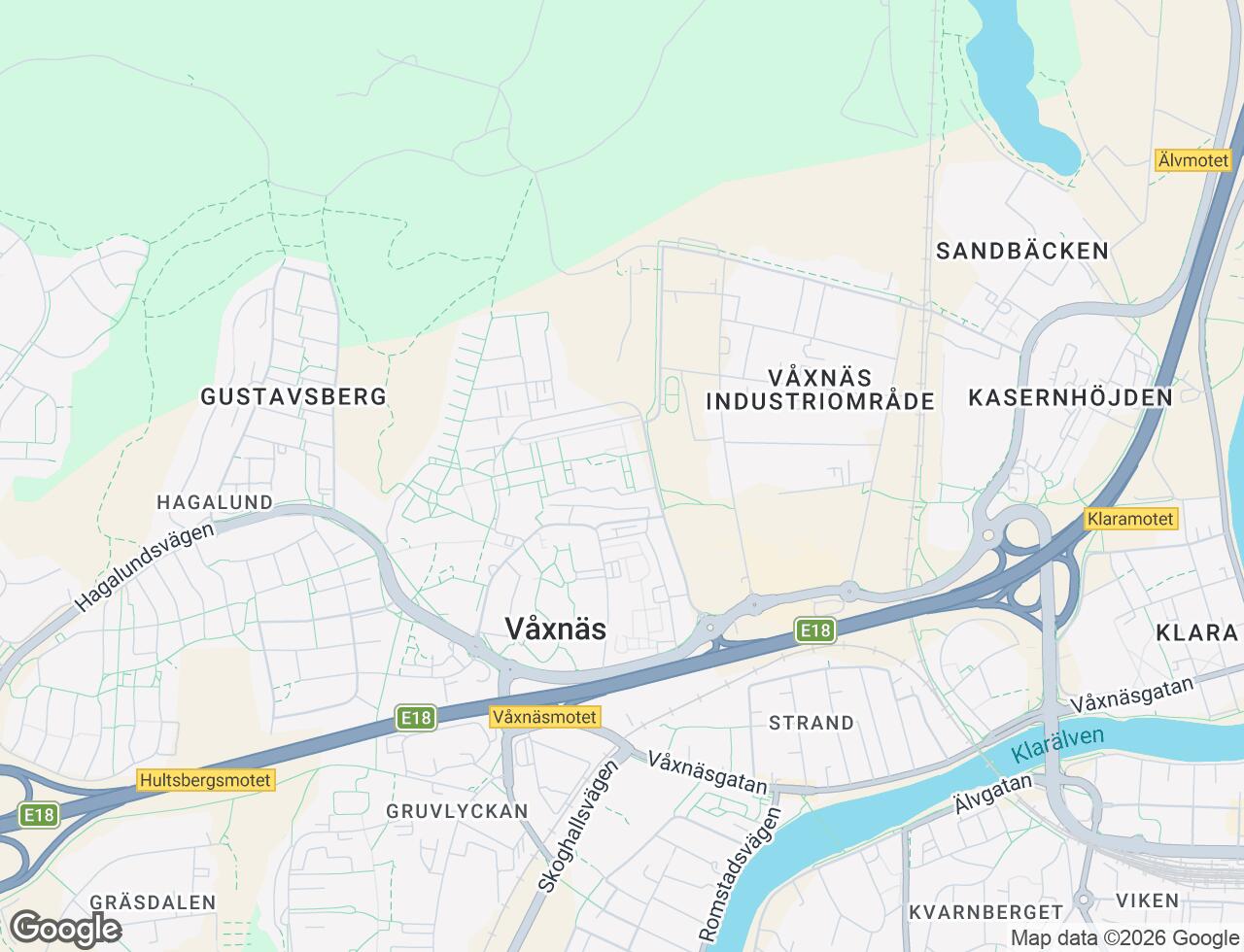Karta över Karmgatan 11 i 47 Karlstad