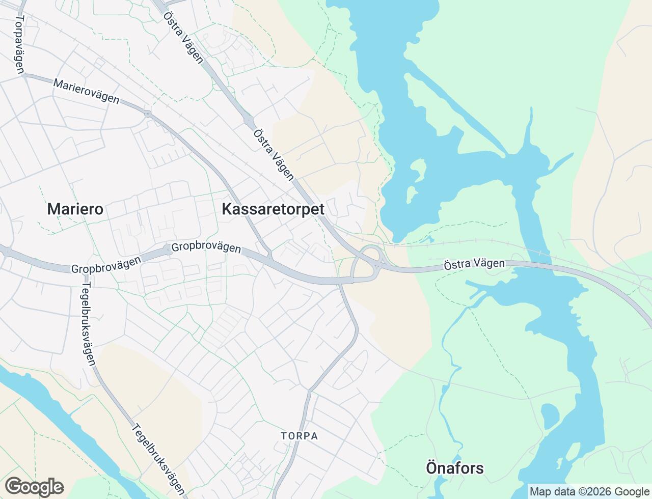 Karta över Petersbergsvägen 60 i 53 Vänersborg