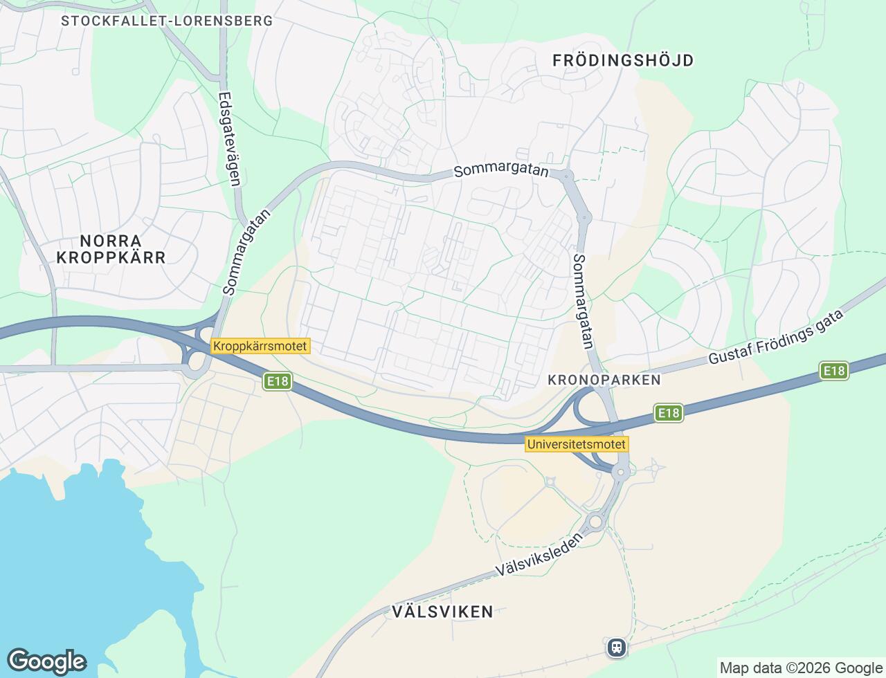 Karta över Flöjtgatan 41 i 33 Karlstad