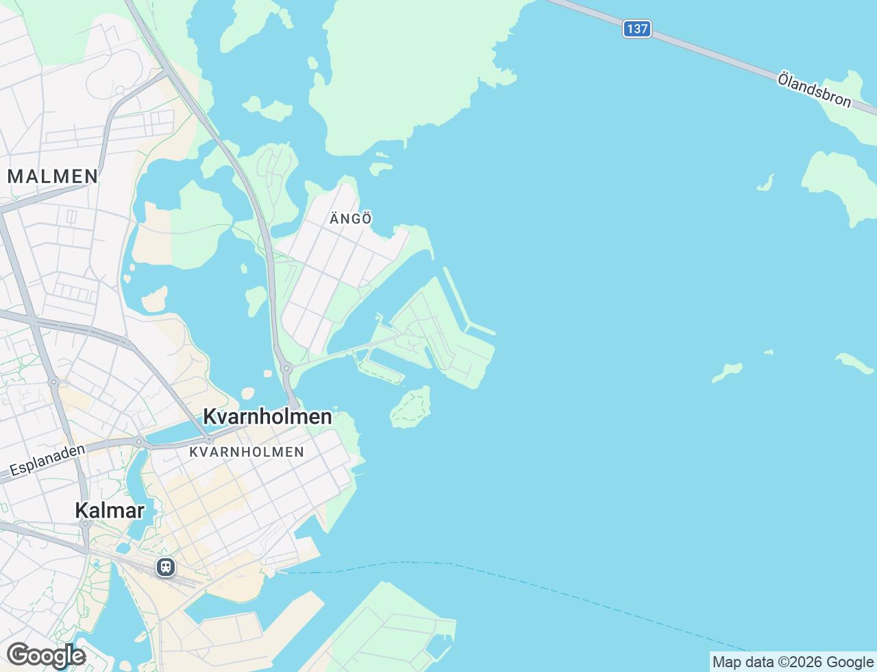 Karta över Bredbandet 6 i 51 Kalmar