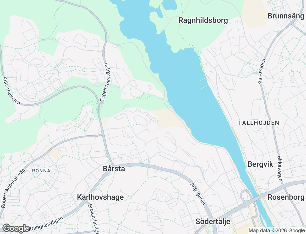 Karta över Karlhovsvägen 15 i 37 Södertälje