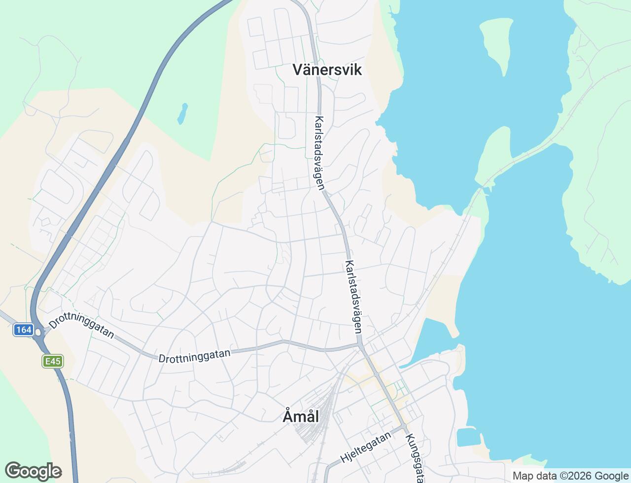 Karta över Läroverksgatan 7 i 37 Åmål