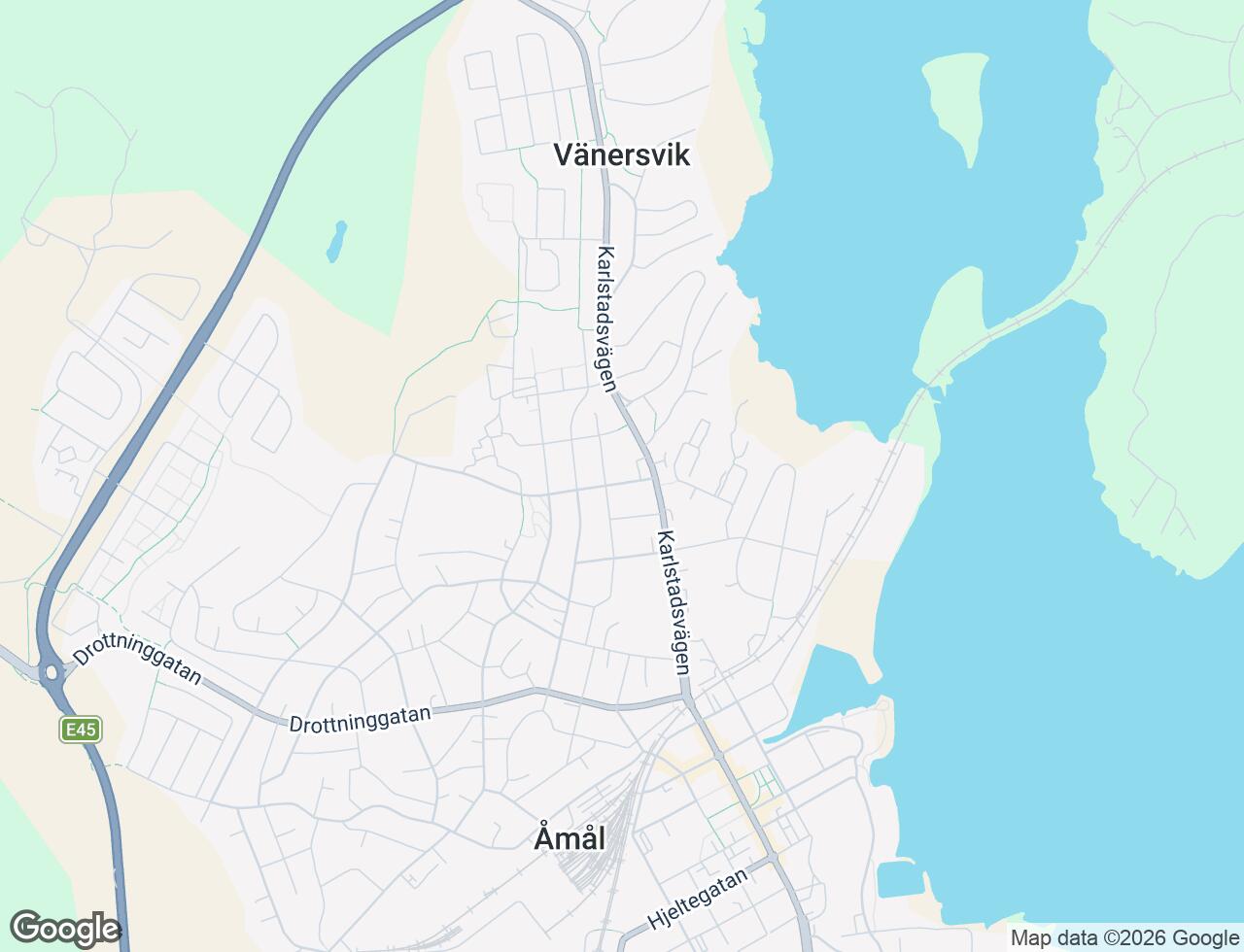 Karta över Läroverksgatan 6 i 37 Åmål