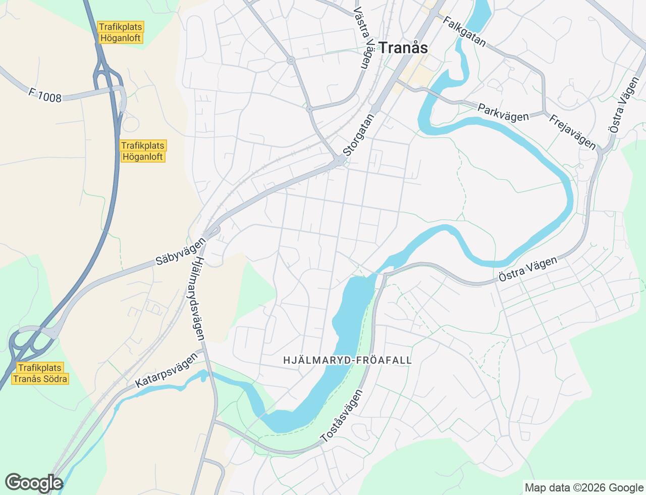 Karta över Götgatan 29 i 39 Tranås