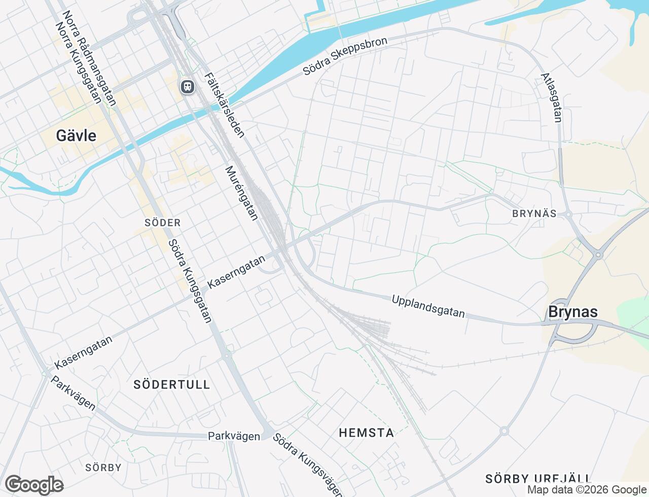 Karta över Staffansgatan 5A i 82 Gävle