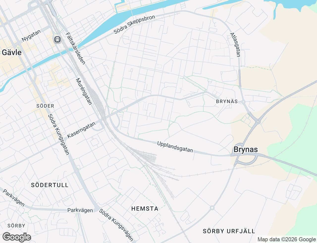 Karta över Hagtornsgatan 9 i 82 Gävle