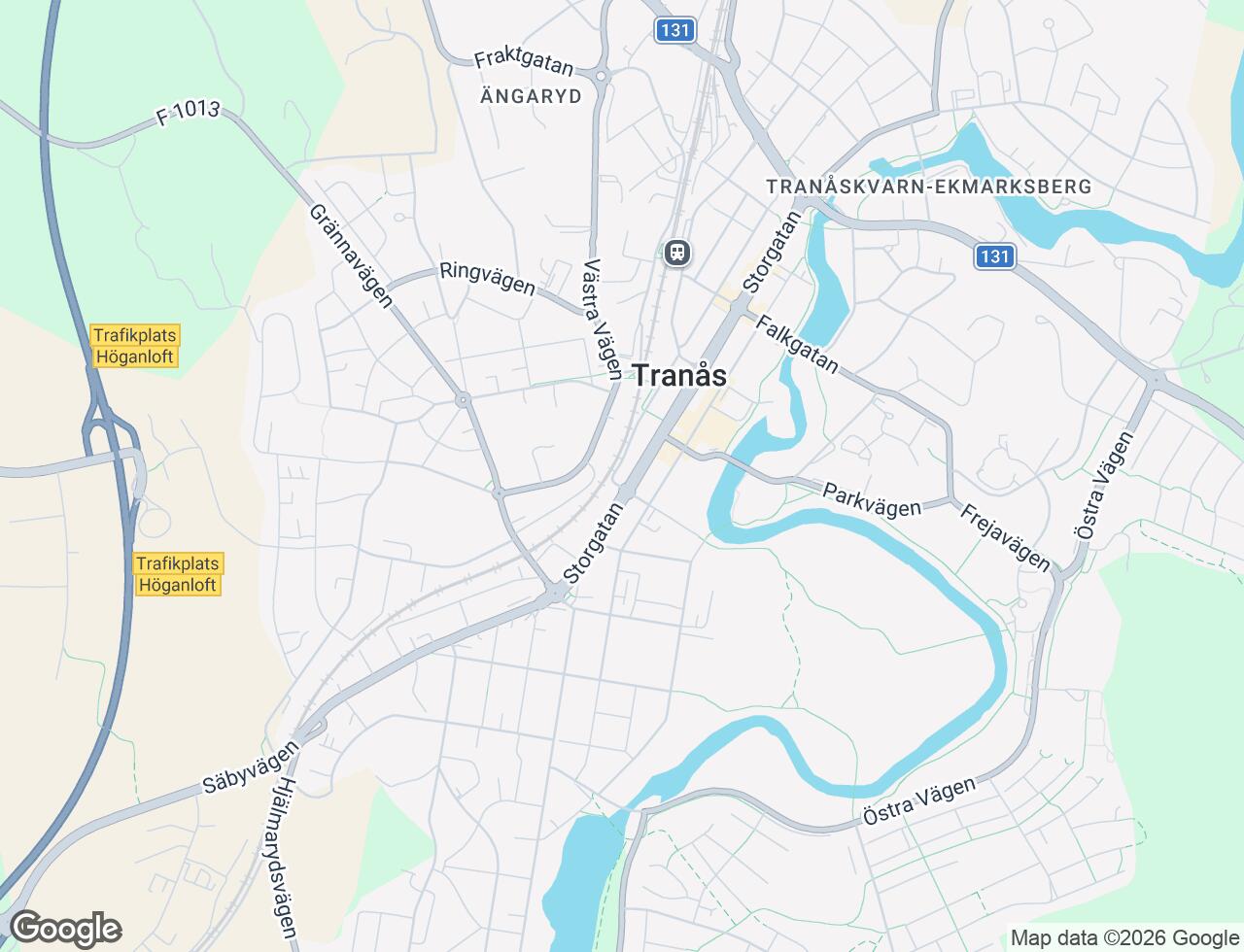 Karta över Södra Nygatan 11 i 32 Tranås
