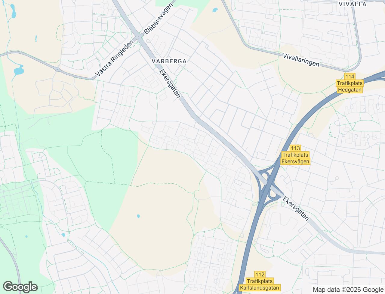 Karta över Varbergagatan 170 i 52 Örebro