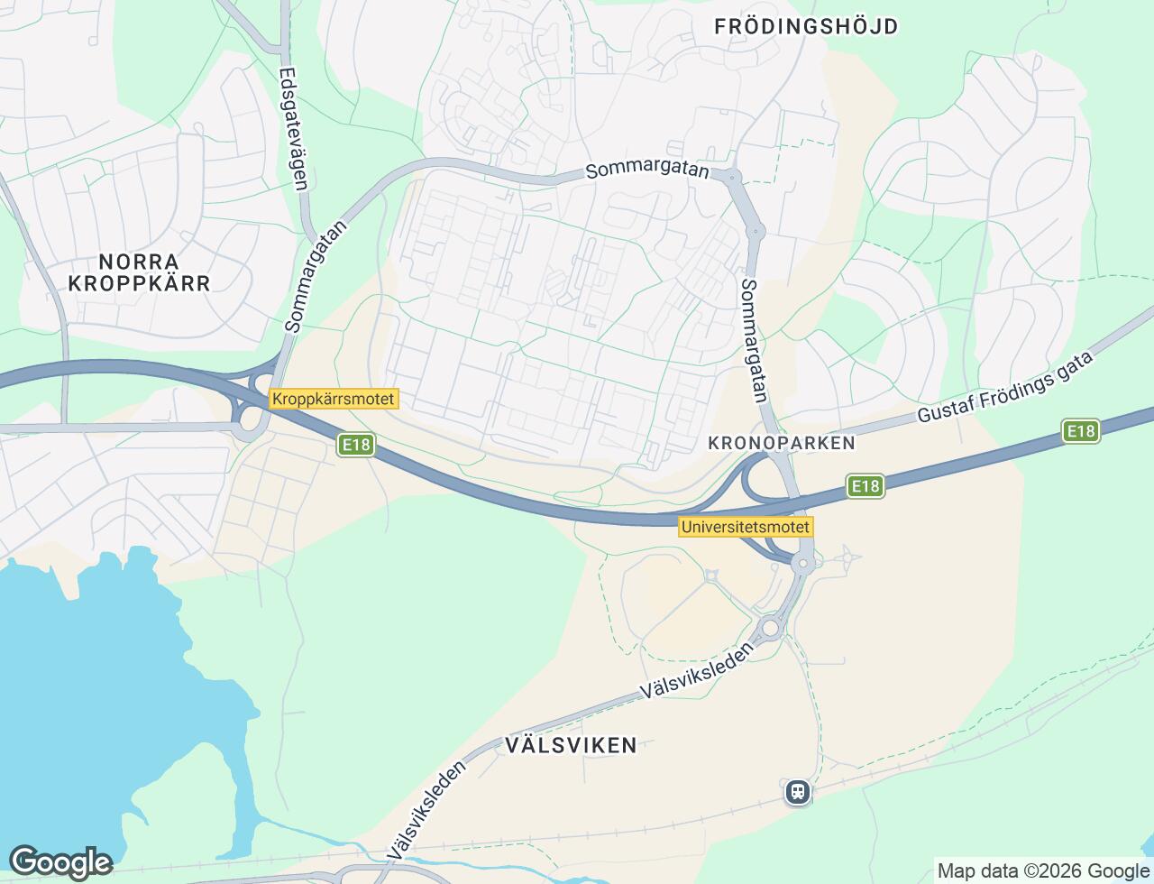 Karta över Flöjtgatan 1 i 33 Karlstad