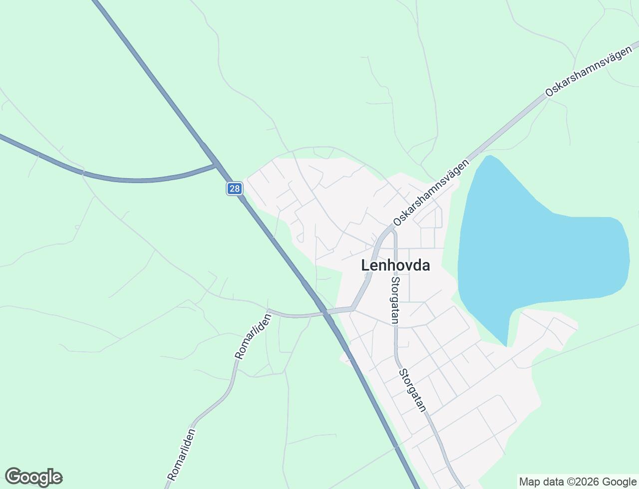 Karta över Hembygdsgatan 2C i 41 Lenhovda