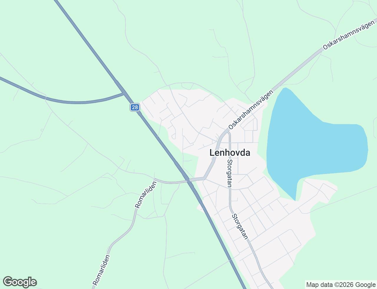 Karta över Hembygdsgatan 4D i 41 Lenhovda