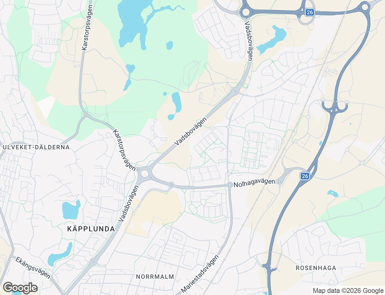 Karta över Kilbacksvägen 19D i 39 Skövde