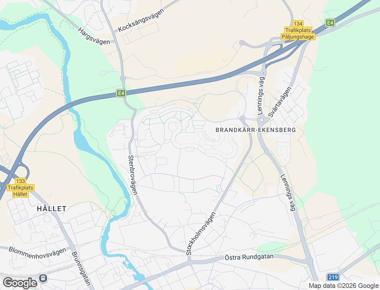 Karta över Mariebergsvägen 67 i 66 Nyköping