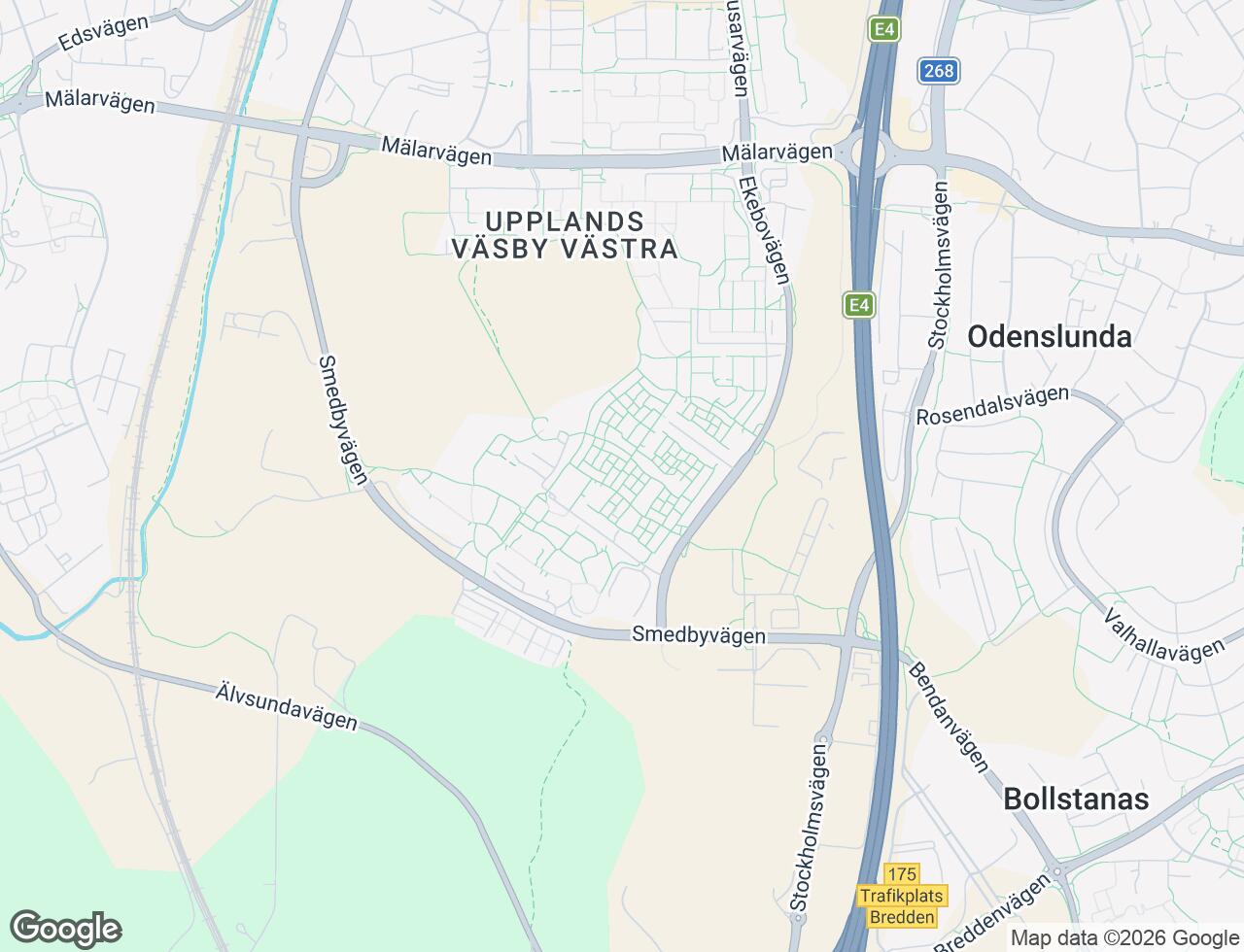 Karta över Ryttargatan 186 i 71 Upplands Väsby