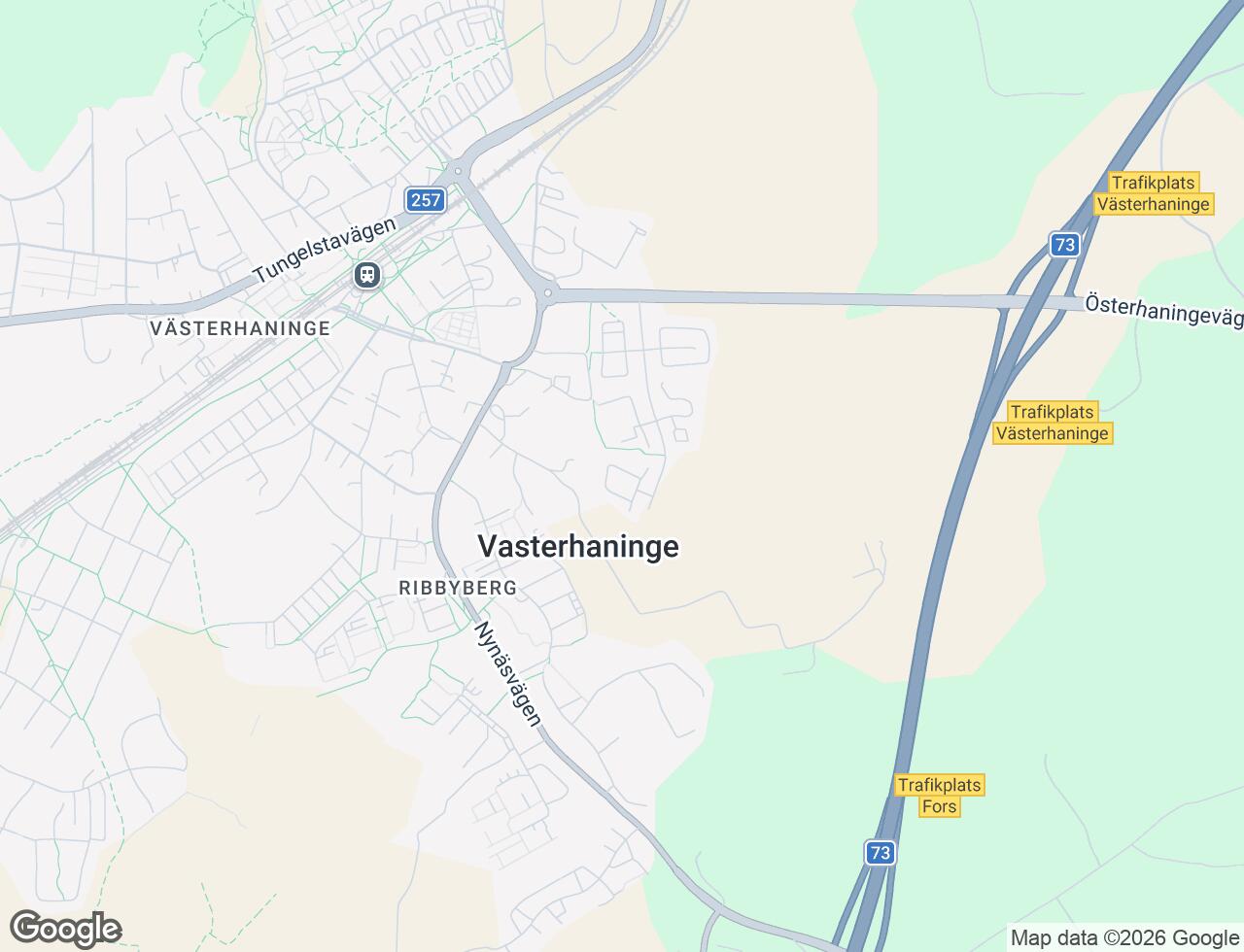 Karta över Ribby Allé 112B i 42 Västerhaninge