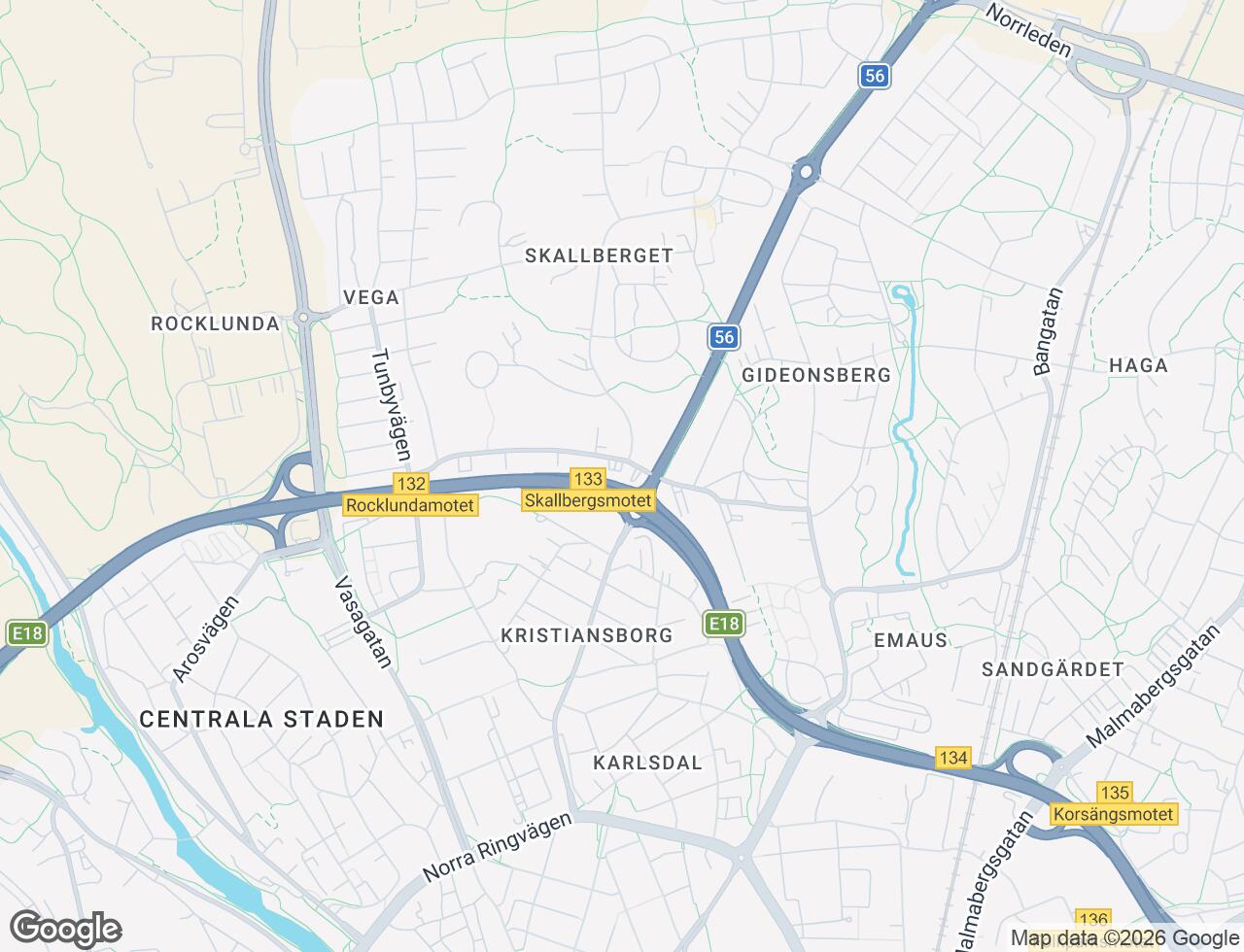 Karta över Emausgatan 35 i 21 Västerås