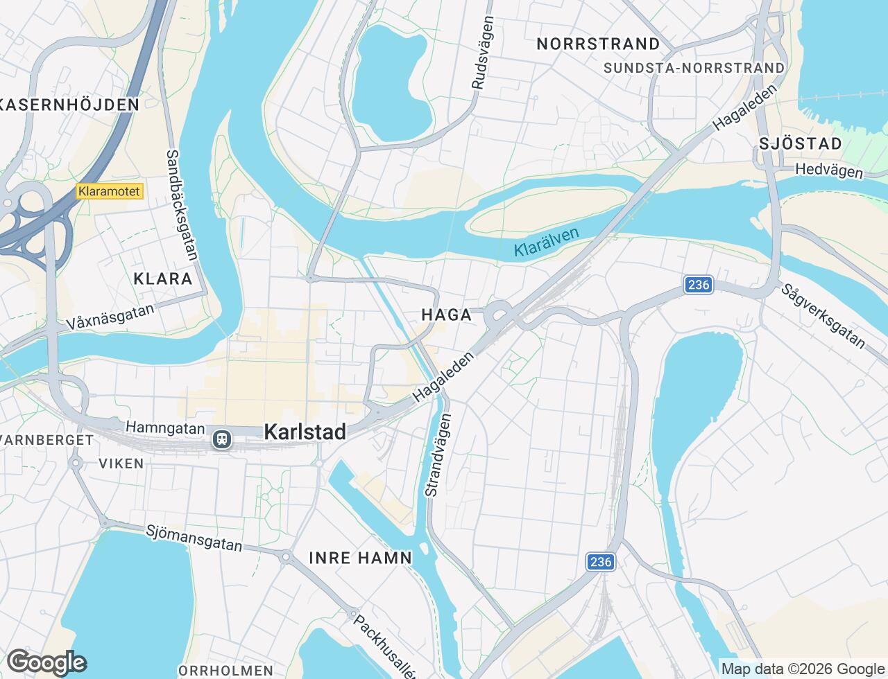 Karta över Mariedalsgatan 6 i 20 Karlstad
