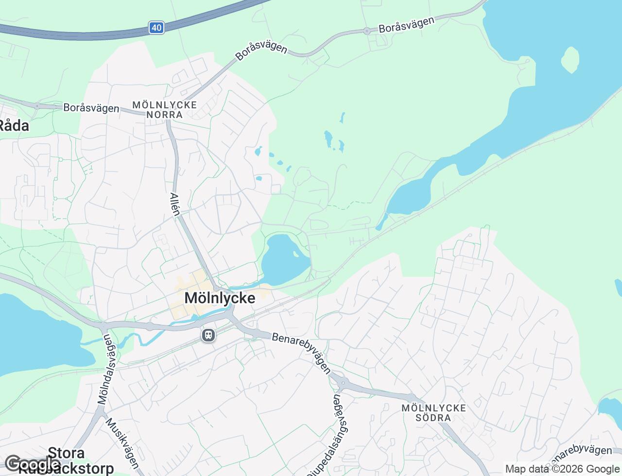 Karta över Bruksgatan 1 i 35 Mölnlycke