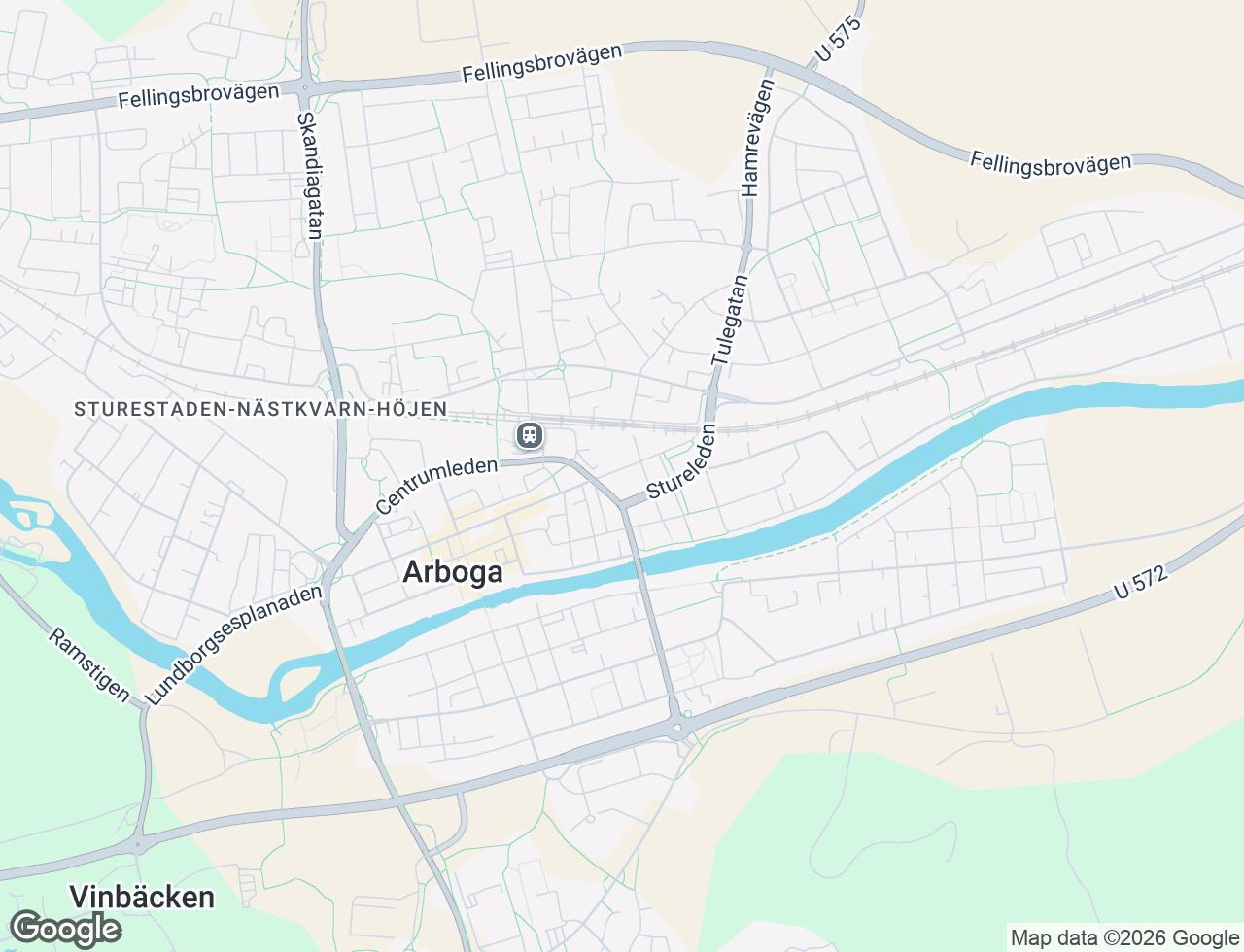 Karta över Östra Nygatan 7B i 30 Arboga