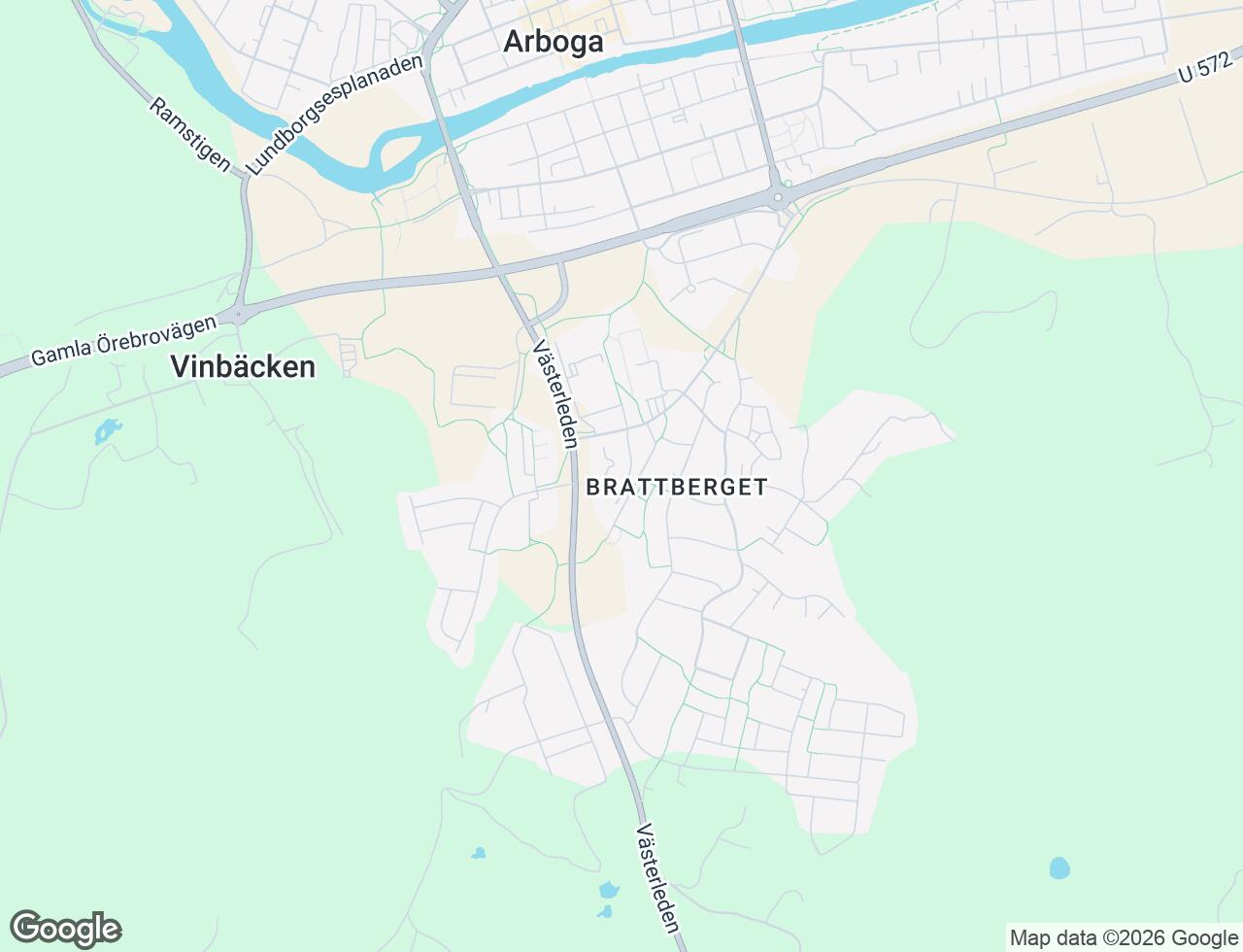 Karta över Västermovägen 21 i 49 Arboga