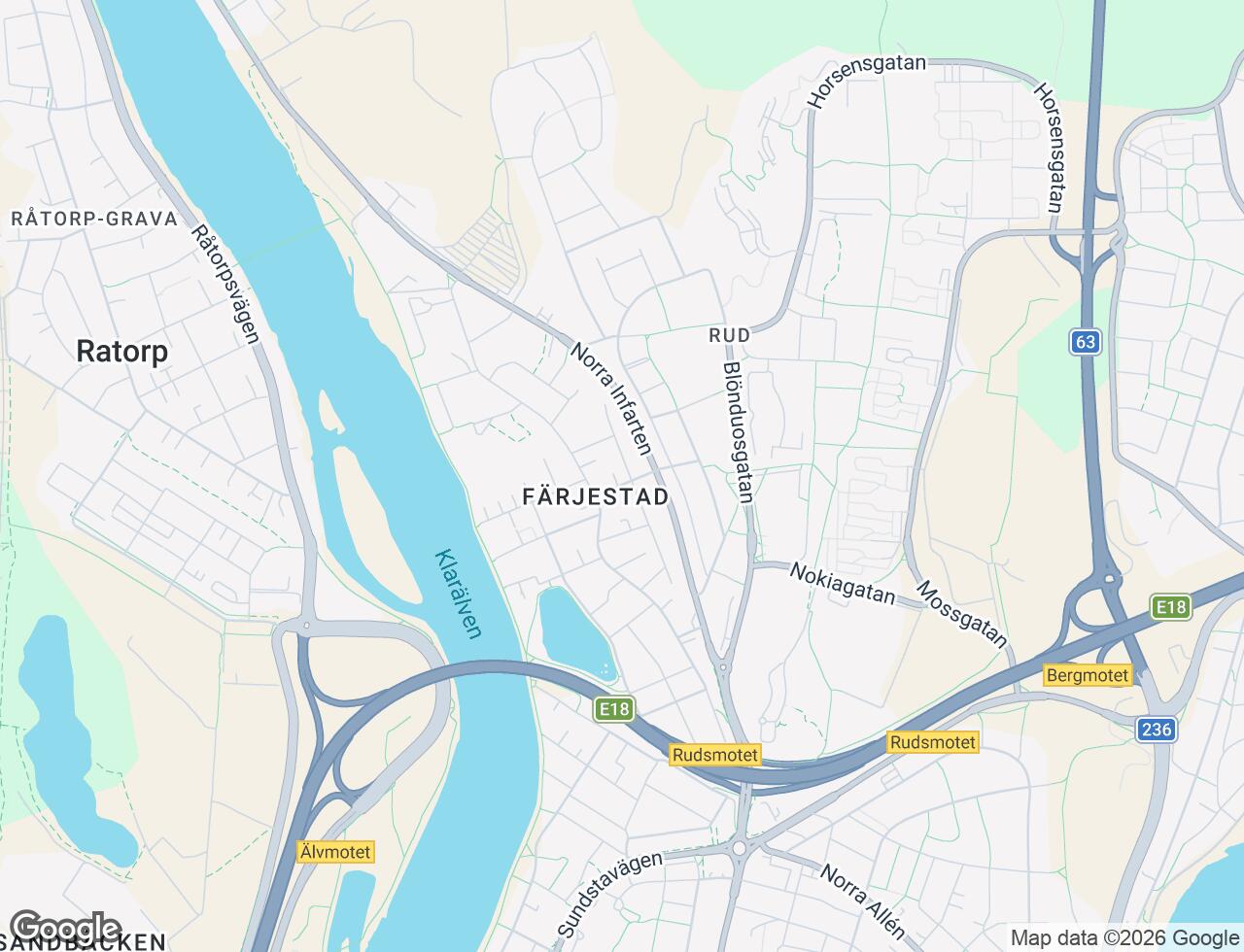Karta över Karlslundsgatan 19 i 65 Karlstad