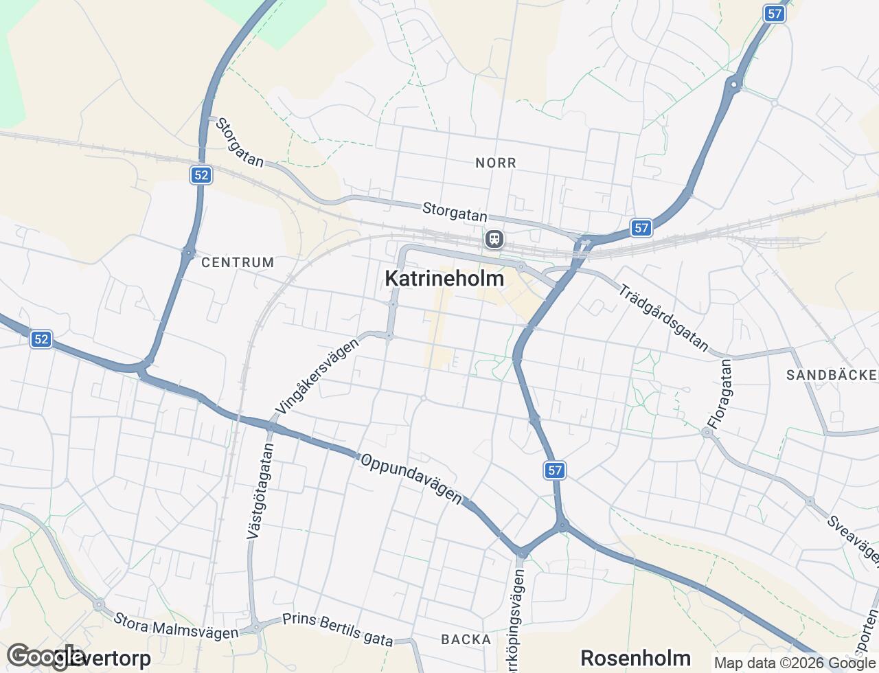 Karta över Drottninggatan 13 i 30 Katrineholm