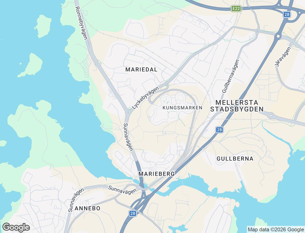 Karta över Kungsmarken i 93