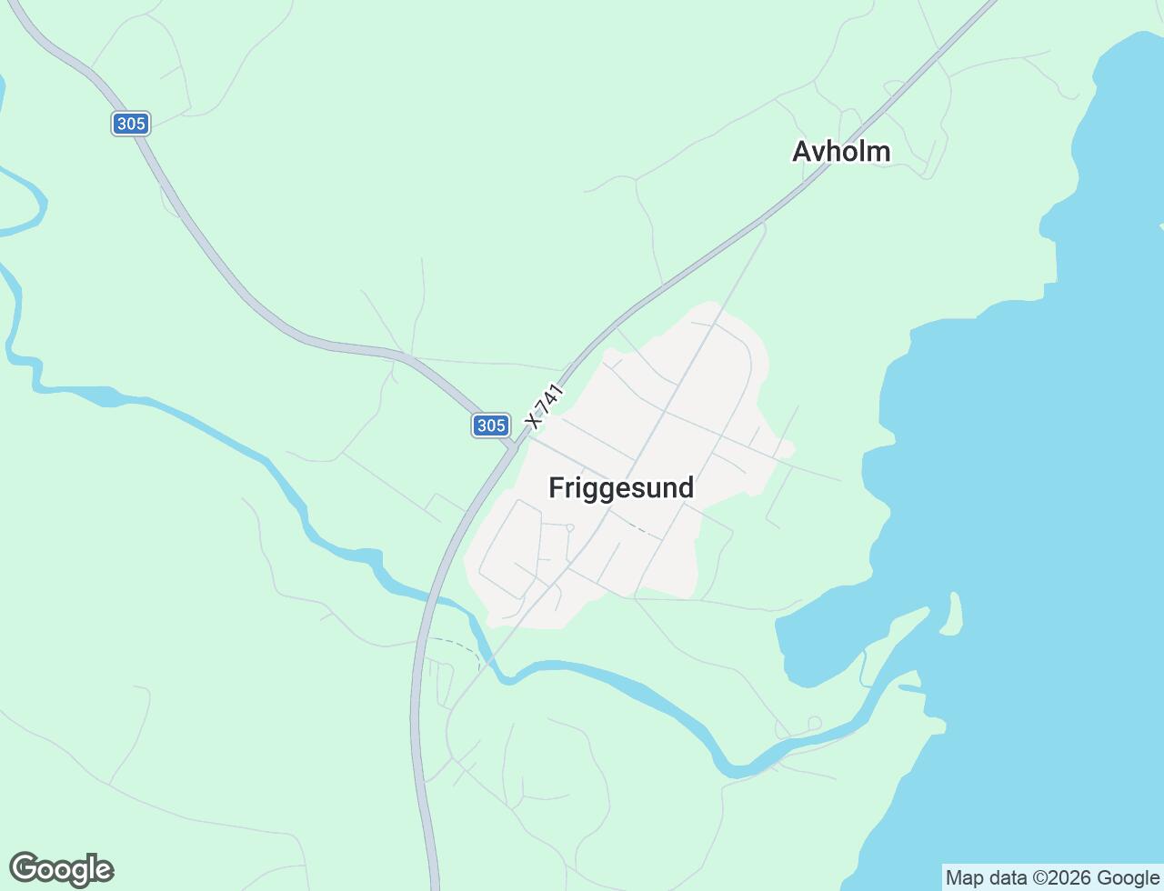 Karta över Friggesundsvägen 6D i 78 Bjuråker