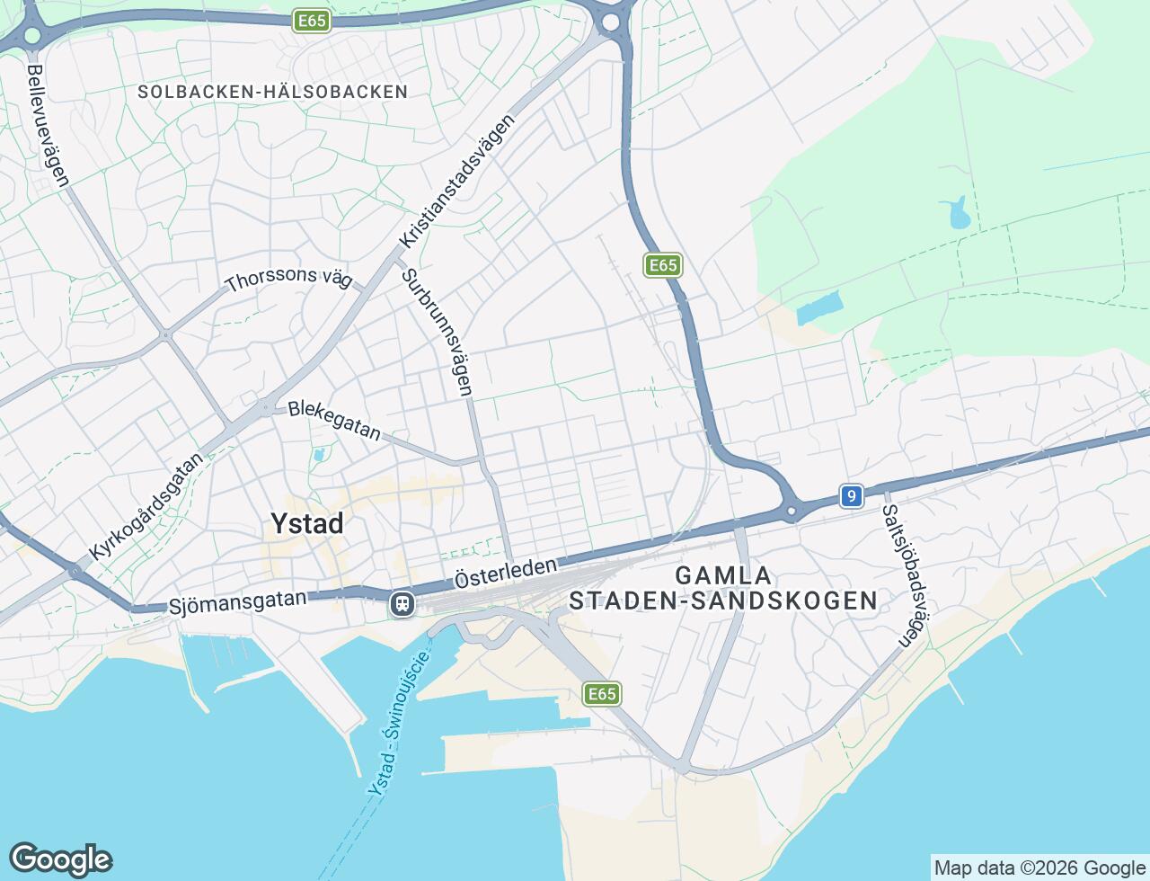 Karta över Mariagatan 13B i 40 Ystad
