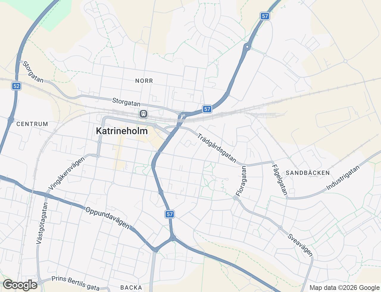 Karta över Sibeliusgatan 7 i 33 Katrineholm