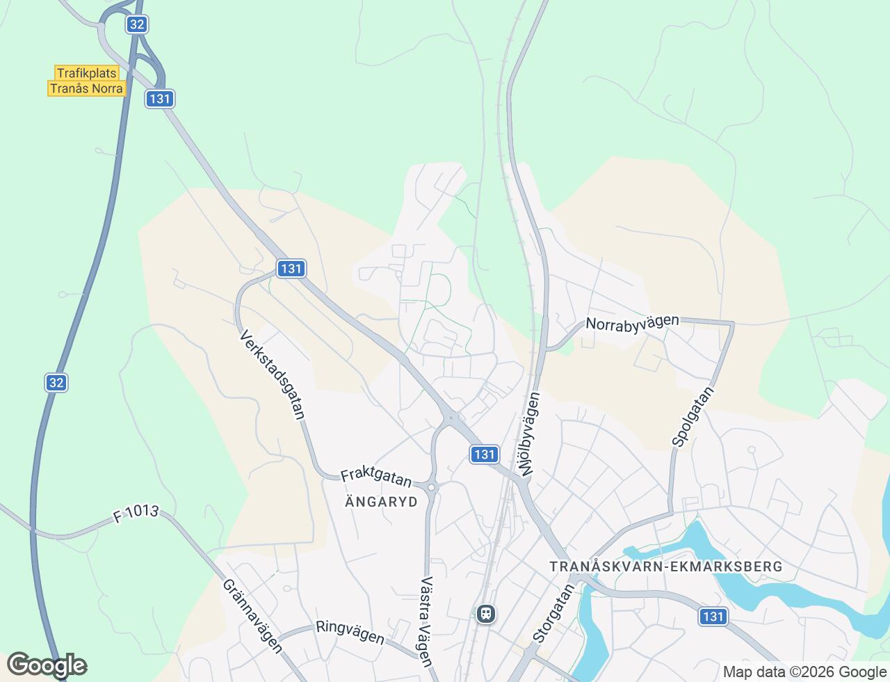 Karta över Beckhemsvägen 6B i 42 Tranås