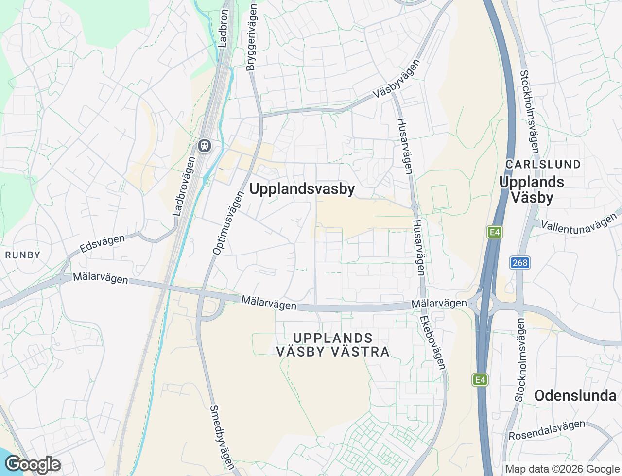 Karta över Dragonvägen 27A i 70 Upplands Väsby
