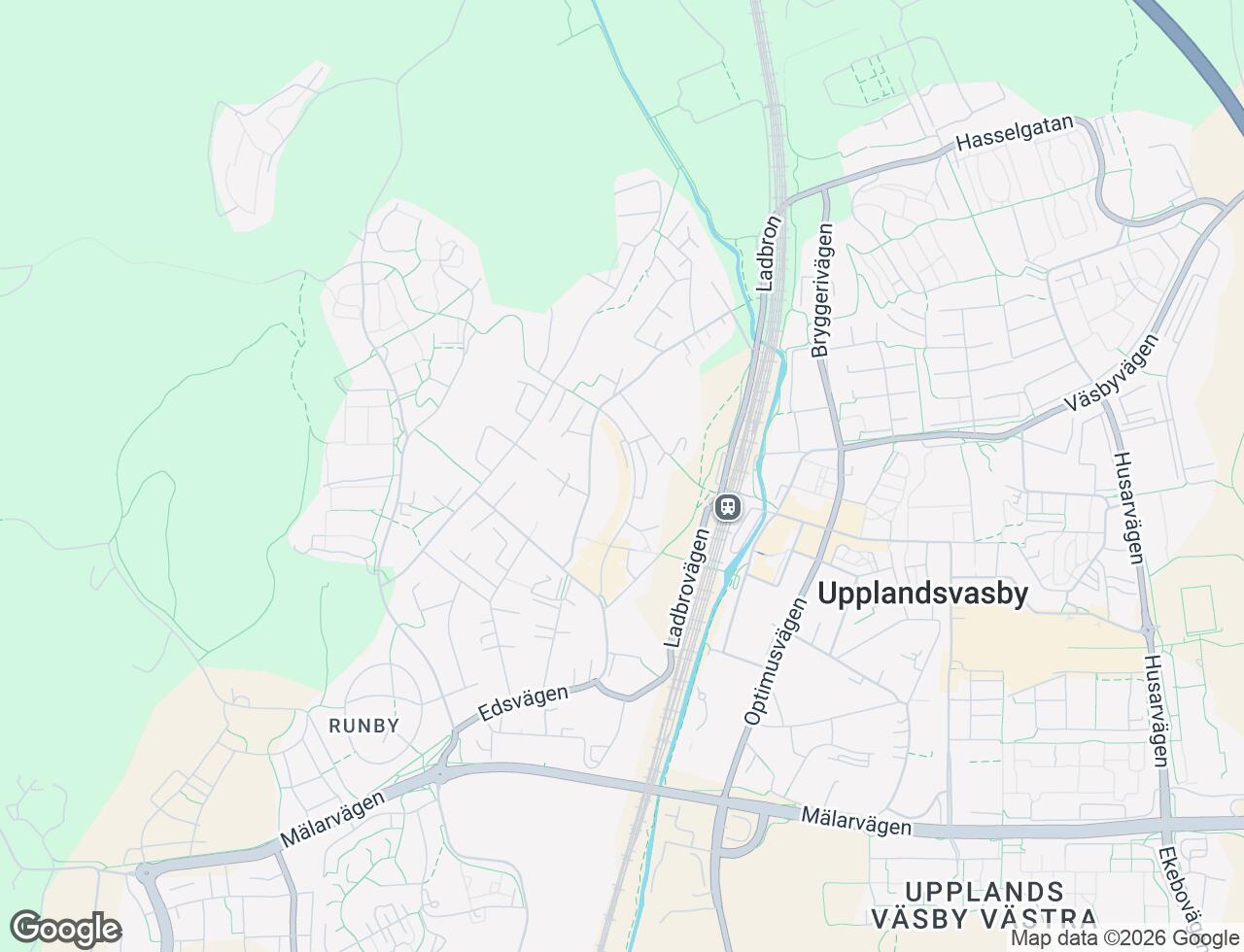 Karta över Hagvägen 57 i 40 Upplands Väsby