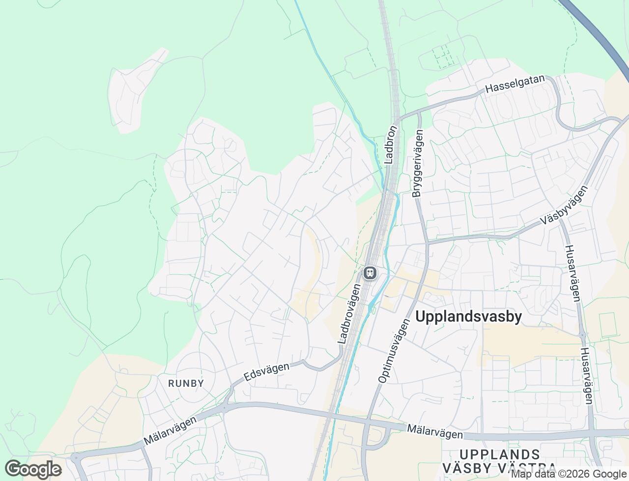 Karta över Hagvägen 67 i 40 Upplands Väsby