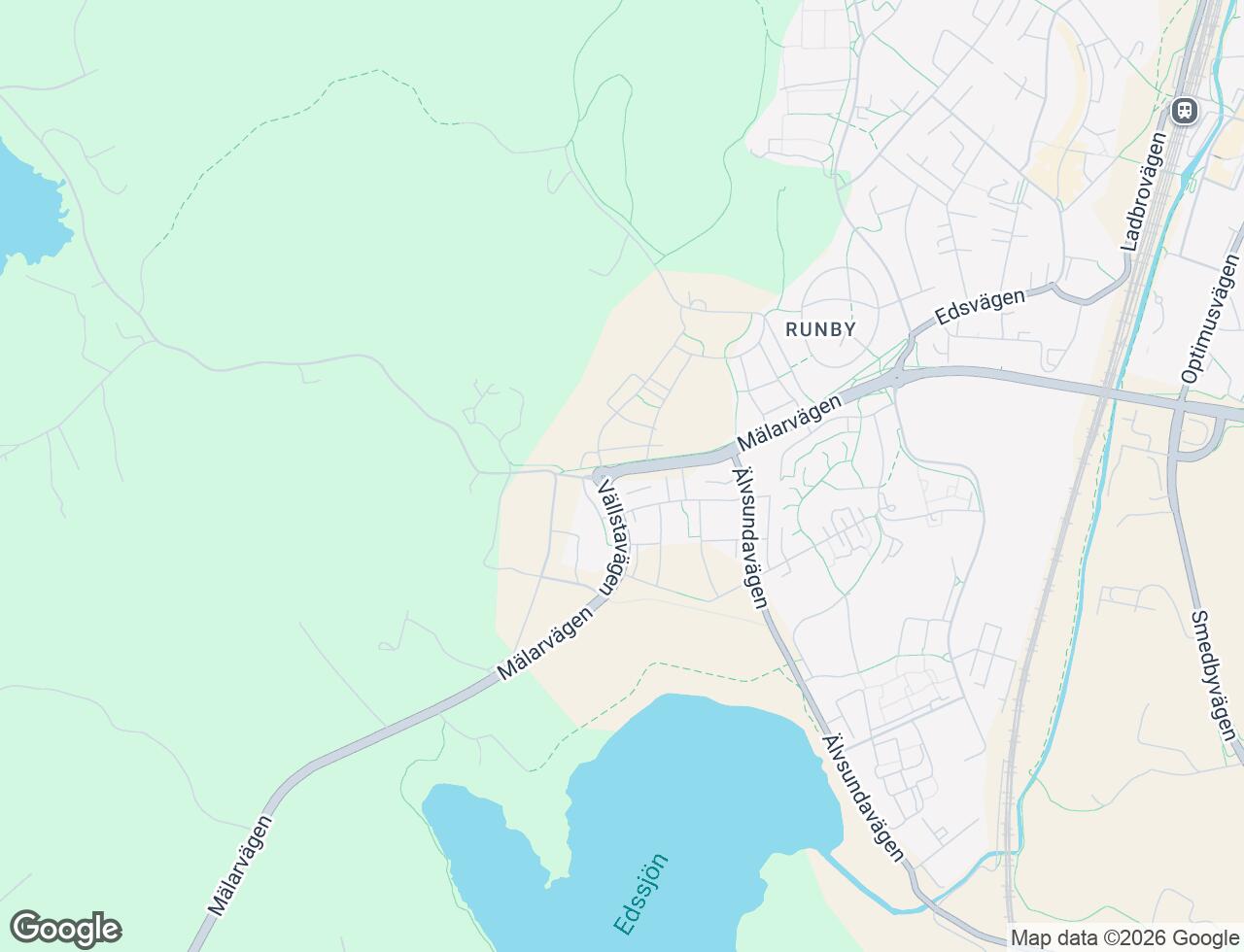 Karta över Mälarvägen 93 i 47 Upplands Väsby