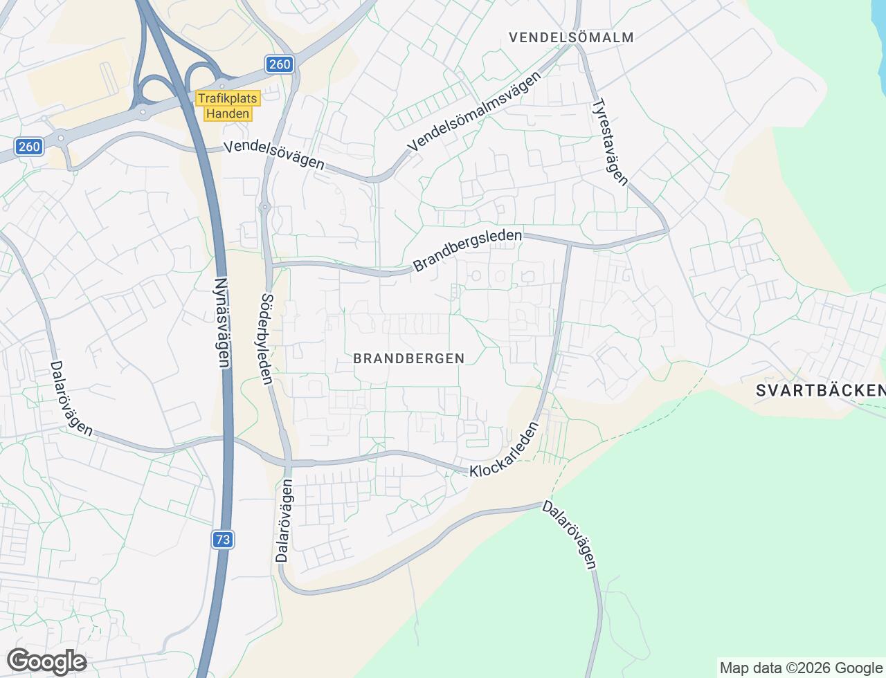 Karta över Norra Kronans Gata 421 i 60 Brandbergen