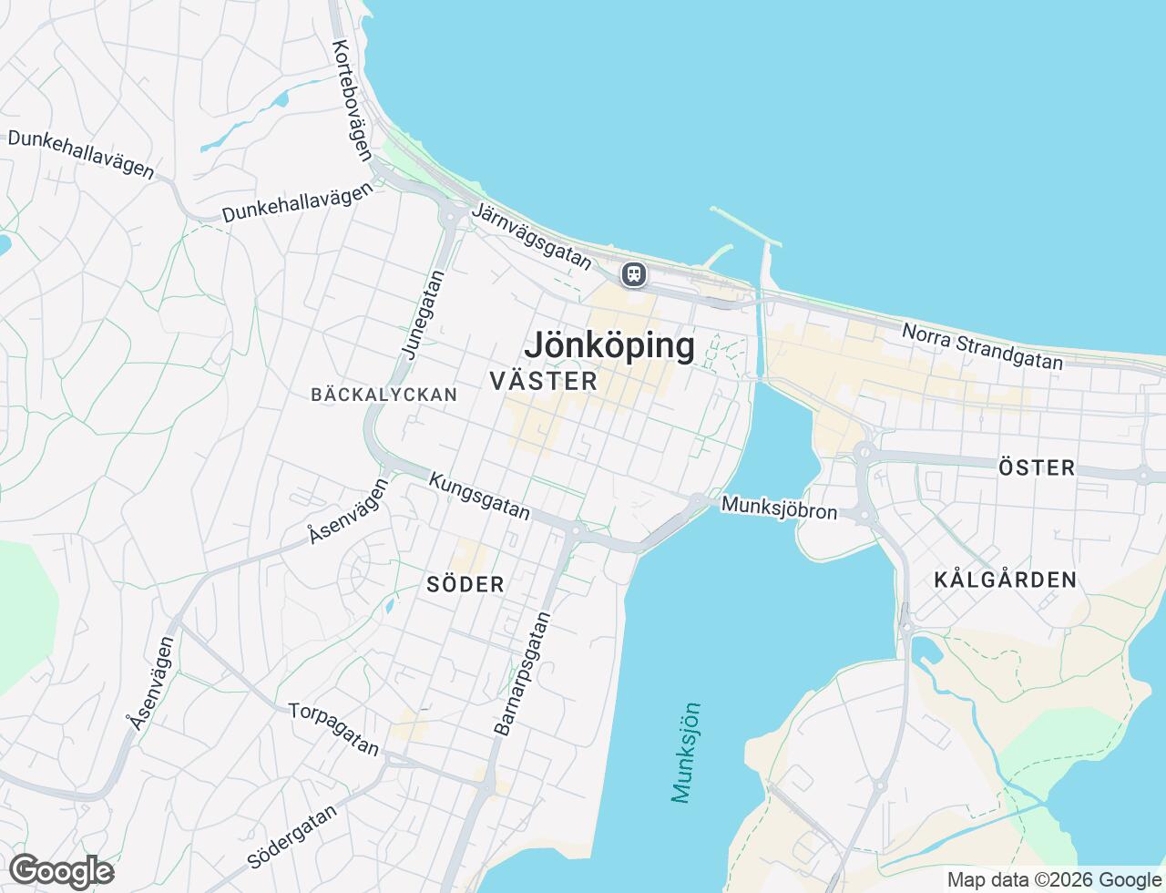 Karta över Gjuterigatan 8H i 18 Jönköping