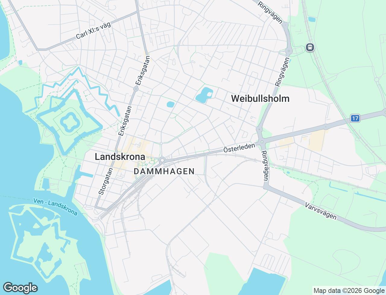 Karta över Tranchellsgatan 35C i 35 Landskrona