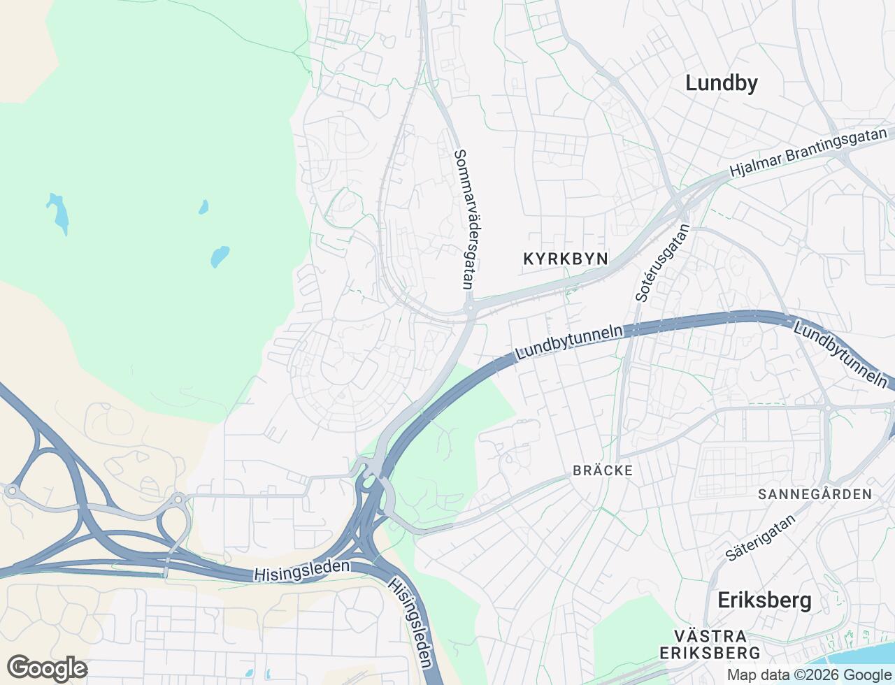Karta över Blidvädersgatan 16 i 30 Göteborg