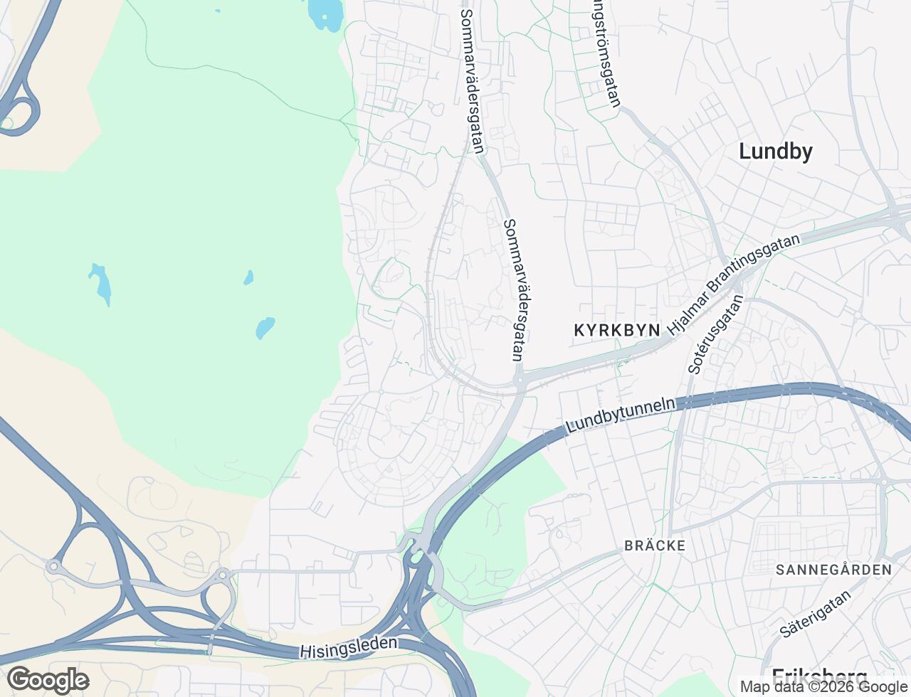 Karta över Höstvädersgatan 25 i 33 Göteborg
