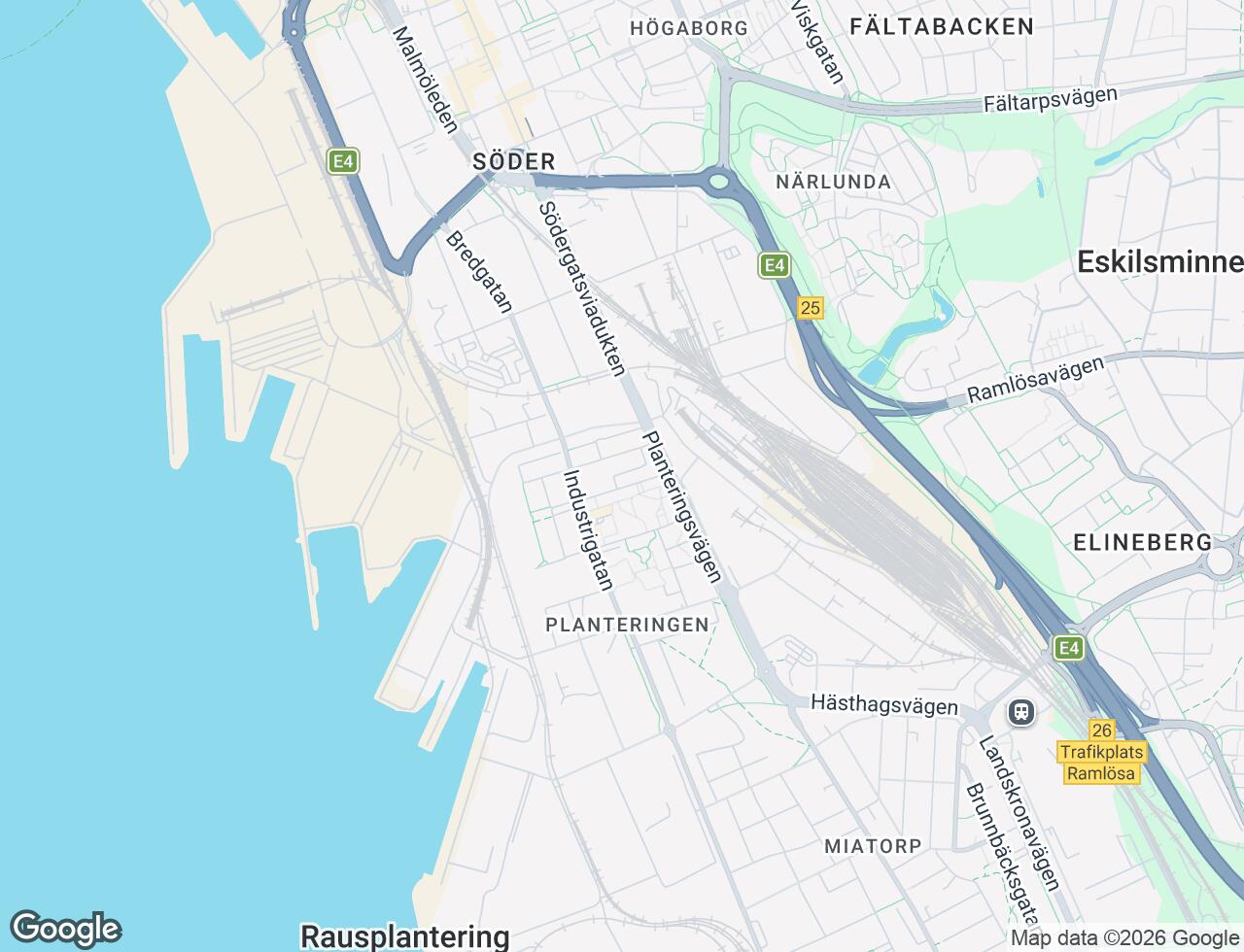 Karta över Wienergatan 8A i 28 Helsingborg