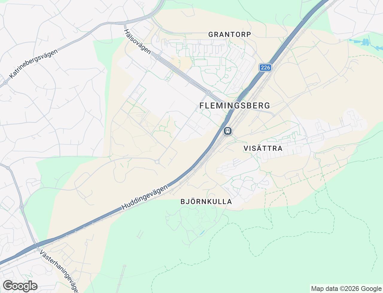 Karta över Forskarvägen 9 i 52 Huddinge