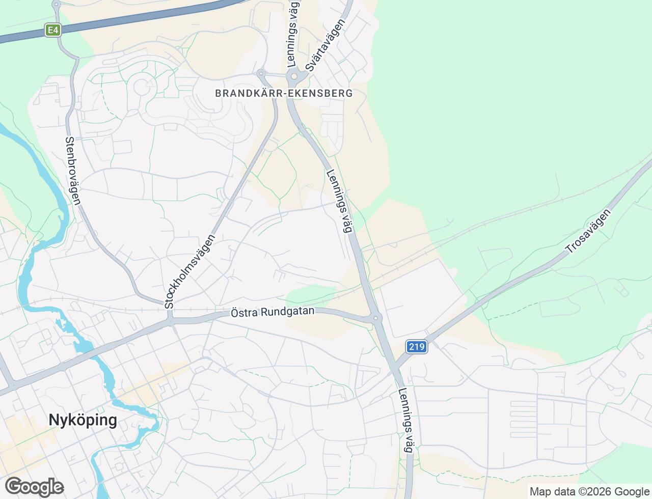 Karta över Solbergavägen 17 i 37 Nyköping